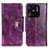 Leather Case Stands Flip Cover Holder N04P for Xiaomi Redmi 10 India Purple
