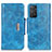 Leather Case Stands Flip Cover Holder N04P for Xiaomi Redmi Note 12 Pro 4G Sky Blue