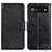 Leather Case Stands Flip Cover Holder N05P for Google Pixel 7a 5G Black