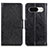 Leather Case Stands Flip Cover Holder N05P for Google Pixel 8 5G Black