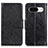 Leather Case Stands Flip Cover Holder N05P for Google Pixel 8a 5G Black