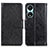 Leather Case Stands Flip Cover Holder N05P for Huawei Honor X5 Plus Black