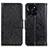 Leather Case Stands Flip Cover Holder N05P for Huawei Honor X6a Black