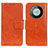 Leather Case Stands Flip Cover Holder N05P for Huawei Mate 60 Orange