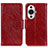 Leather Case Stands Flip Cover Holder N05P for Huawei Nova 11 Pro Red