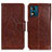 Leather Case Stands Flip Cover Holder N05P for Motorola Moto E13