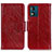 Leather Case Stands Flip Cover Holder N05P for Motorola Moto E13 Red