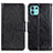 Leather Case Stands Flip Cover Holder N05P for Motorola Moto Edge 20 Lite 5G Black