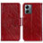 Leather Case Stands Flip Cover Holder N05P for Motorola Moto G14 Red