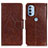 Leather Case Stands Flip Cover Holder N05P for Motorola Moto G31