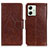 Leather Case Stands Flip Cover Holder N05P for Motorola Moto G54 5G