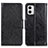 Leather Case Stands Flip Cover Holder N05P for Motorola Moto G73 5G