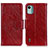 Leather Case Stands Flip Cover Holder N05P for Nokia C12 Plus Red