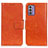 Leather Case Stands Flip Cover Holder N05P for Nokia G42 5G Orange