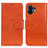 Leather Case Stands Flip Cover Holder N05P for Nothing Phone 2 Orange