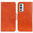 Leather Case Stands Flip Cover Holder N05P for OnePlus 9RT 5G Orange