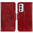 Leather Case Stands Flip Cover Holder N05P for OnePlus 9RT 5G Red