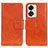 Leather Case Stands Flip Cover Holder N05P for OnePlus Nord 2T 5G Orange