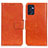 Leather Case Stands Flip Cover Holder N05P for OnePlus Nord CE 2 5G Orange