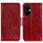 Leather Case Stands Flip Cover Holder N05P for OnePlus Nord CE 3 5G Red