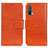 Leather Case Stands Flip Cover Holder N05P for OnePlus Nord CE 5G Orange