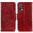 Leather Case Stands Flip Cover Holder N05P for OnePlus Nord CE 5G Red