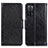 Leather Case Stands Flip Cover Holder N05P for Oppo A56 5G Black