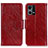 Leather Case Stands Flip Cover Holder N05P for Oppo F21 Pro 4G Red