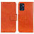 Leather Case Stands Flip Cover Holder N05P for Oppo Find X5 Lite 5G Orange