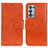 Leather Case Stands Flip Cover Holder N05P for Oppo Reno6 Pro 5G Orange