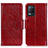 Leather Case Stands Flip Cover Holder N05P for Realme 8 5G Red