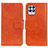 Leather Case Stands Flip Cover Holder N05P for Realme 8i Orange