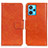 Leather Case Stands Flip Cover Holder N05P for Realme 9 4G Orange