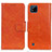 Leather Case Stands Flip Cover Holder N05P for Realme C20 Orange