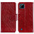 Leather Case Stands Flip Cover Holder N05P for Realme C20A Red