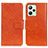 Leather Case Stands Flip Cover Holder N05P for Realme Narzo 50A Prime Orange