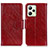 Leather Case Stands Flip Cover Holder N05P for Realme Narzo 50A Prime Red