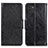 Leather Case Stands Flip Cover Holder N05P for Samsung Galaxy A03 Black