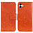 Leather Case Stands Flip Cover Holder N05P for Samsung Galaxy A04 4G Orange