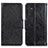 Leather Case Stands Flip Cover Holder N05P for Samsung Galaxy A04s Black