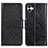 Leather Case Stands Flip Cover Holder N05P for Samsung Galaxy A05 Black