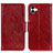 Leather Case Stands Flip Cover Holder N05P for Samsung Galaxy A05 Red