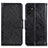 Leather Case Stands Flip Cover Holder N05P for Samsung Galaxy A13 4G Black