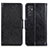 Leather Case Stands Flip Cover Holder N05P for Samsung Galaxy A15 4G Black