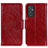 Leather Case Stands Flip Cover Holder N05P for Samsung Galaxy A15 4G Red