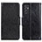 Leather Case Stands Flip Cover Holder N05P for Samsung Galaxy A15 5G Black