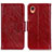 Leather Case Stands Flip Cover Holder N05P for Samsung Galaxy A22 5G SC-56B Red