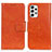 Leather Case Stands Flip Cover Holder N05P for Samsung Galaxy A23 4G Orange