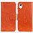 Leather Case Stands Flip Cover Holder N05P for Samsung Galaxy A23 5G SC-56C Orange