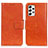 Leather Case Stands Flip Cover Holder N05P for Samsung Galaxy A53 5G Orange